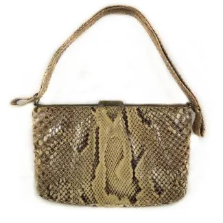 Super lækker vintage taske i pyton-skind. 