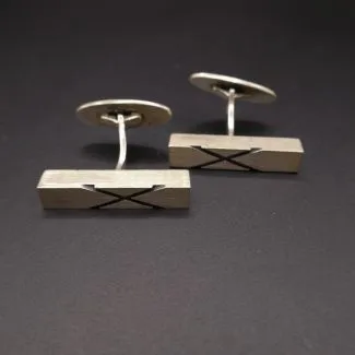 N.E From vintage sølv-manchetter. 