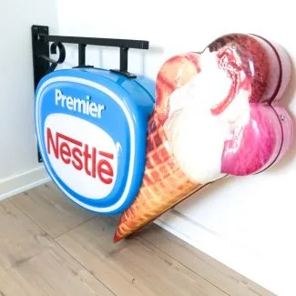 Kæmpe stort vintage væghængt reklameskilt fra Premier !s (85)