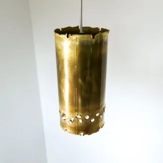 Vintage messing pendel fra Holm Sørensen (H: 23 cm)