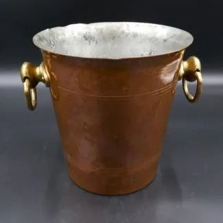 Patineret vintage kobber champagne køler/spand (19,5)