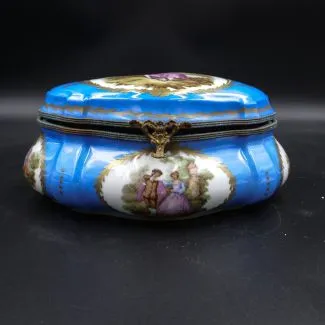 Fineste store vintage porcelæns skrin 