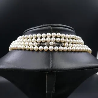 Kæmpe lang halskæde af ferskvandskultur perler (186)