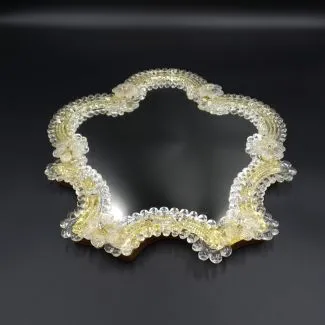 Venetiansk vintage spejl til ophæng (31 x 34)