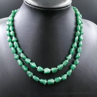 Dobbeltradet halskæde fra Fenster med aventurin