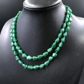 Dobbeltradet halskæde fra Fenster med aventurin (45)
