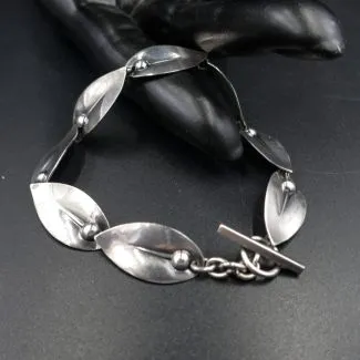 Vintage armlænke med blad-led fra N.E. From