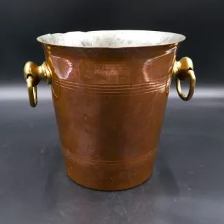 Patineret vintage kobber champagne køler/spand