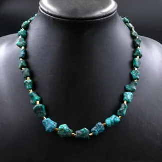 Vintage turkis halskæde fra Erik Poul Fenster (47)