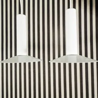 Par vintage pendler fra Lyfa model Diablo i hvid.