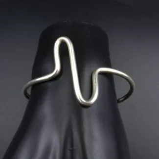 Mexicansk klemme-armring af sterling sølv