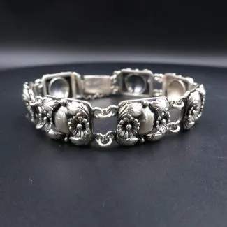 Leddelt vintage sølv armlænke fra N.E. From