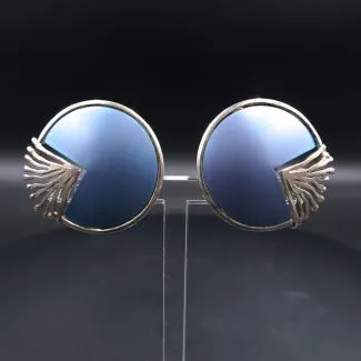 Store blå titanium øreclips fra Niels Erik From