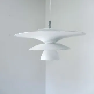 Blank hvid Picasso pendel fra svenske Belid (38)