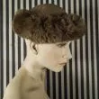 Vintage hat i skind & pels fra den danske haute couture mester; Jean Voigt.
