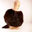 Mørkebrun vintage stola af Saga mink