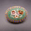 Italiensk vintage broche med helt intakt glasmosaik