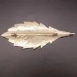 Kæmpe stor flot vintage blad broche i sterling sølv.