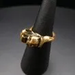 Finsk vintage designer ring i bronze 