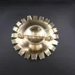 Stor marguerit broche fra A. Michelsen - bagside med stempel
