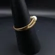 Vintage guldring med ægte perle - ringskinnen