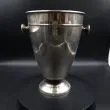 Vintage høj champagne/vin køler i forsølvet metal