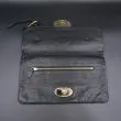 Ægte Mulberry flip-over clutch af sort læder