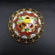 Vintage italiensk millefiore broche