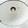 Meget stor sort industri lampe med hvid emalje