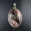 Vedhæng i sterling sølv med rhodochrosit