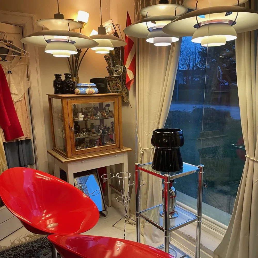 Aftenstemning i showroom