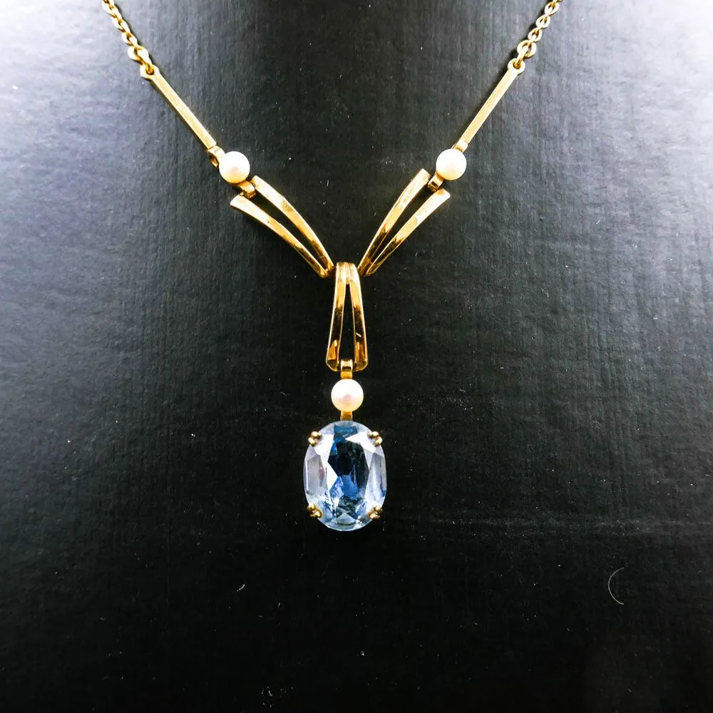 Vintage guld halscollier fra Bræmer Jensen