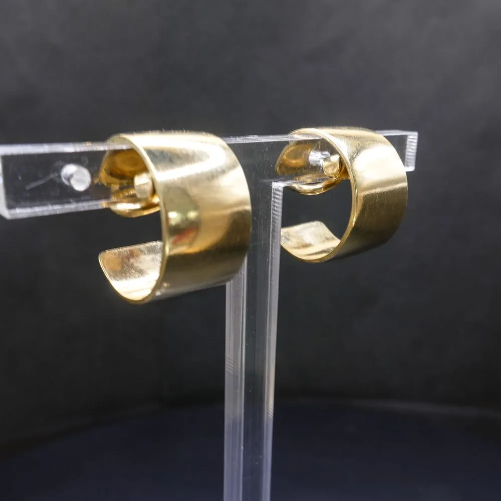 Bernhard Hertz vintage øreclips i guld-double.