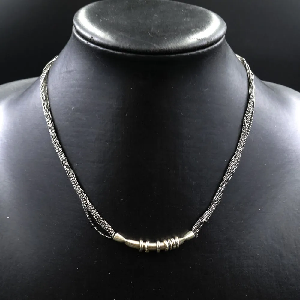 Vintage otte-radet sterling halskæde fra Aagaard