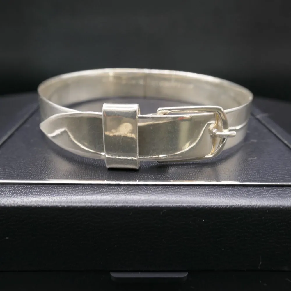 Vintage bælte-armbånd udført i sterling sølv