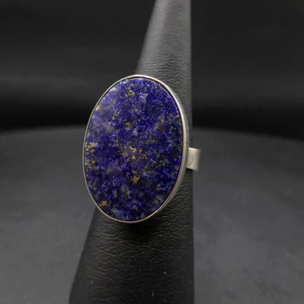 Vintage From ring af sterling sølv prydet med lapis