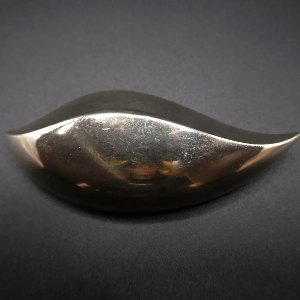 Vintage, kæmpe Viggo Wollny broche i sterling sølv