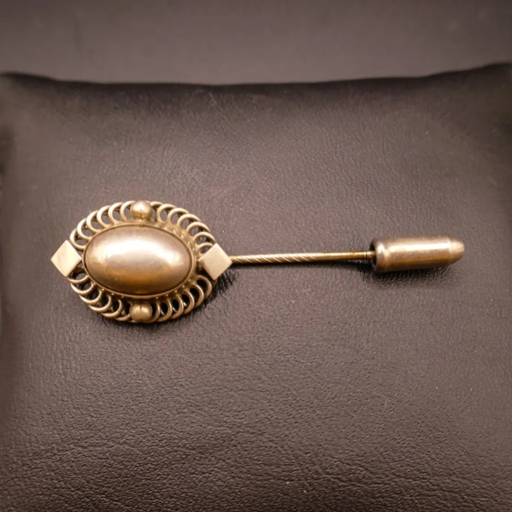Georg Jensen vintage sølv broche eller hatte-nål udført i sterling sølv.