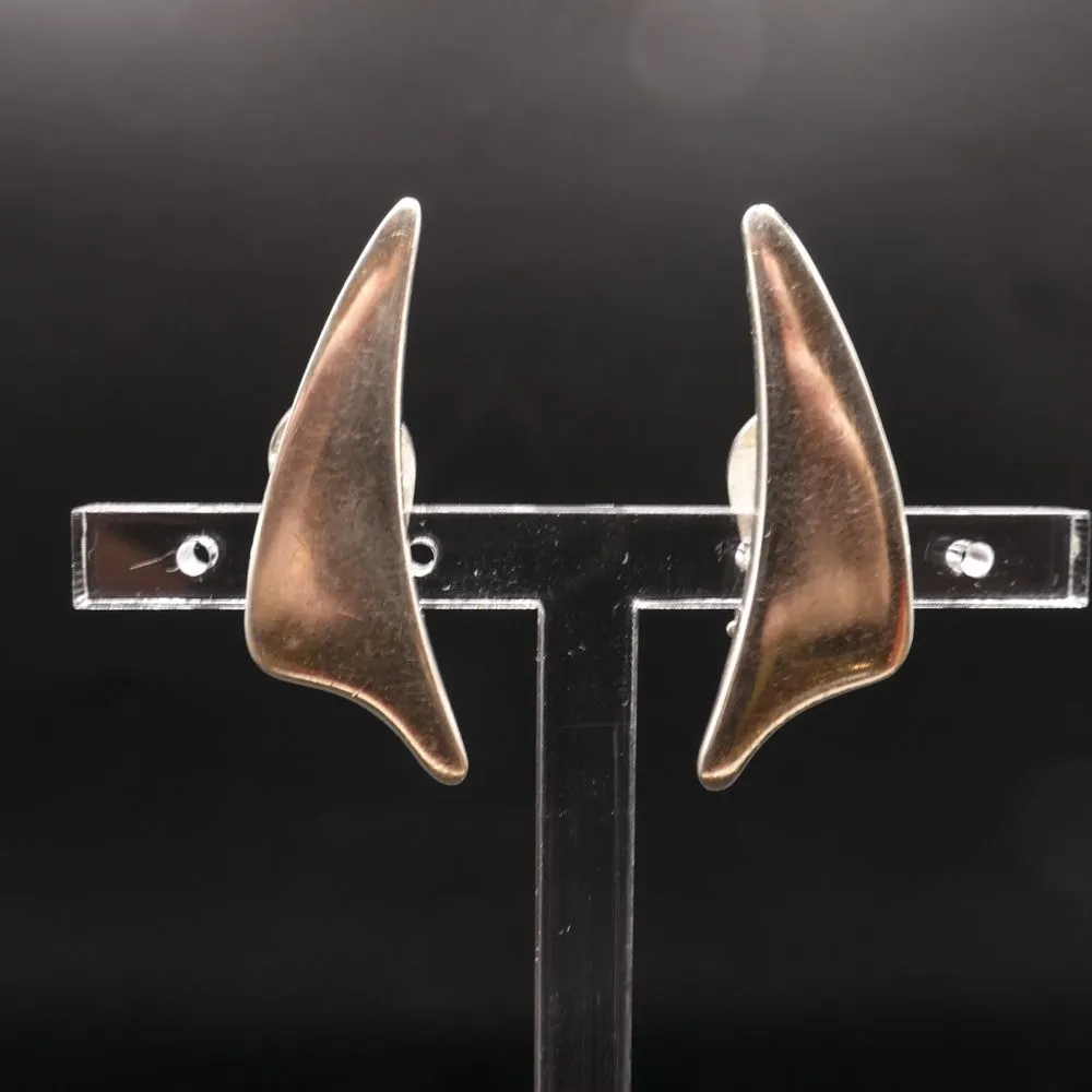 Vintage øreclips udført af sterling sølv fra Aarre & Krog