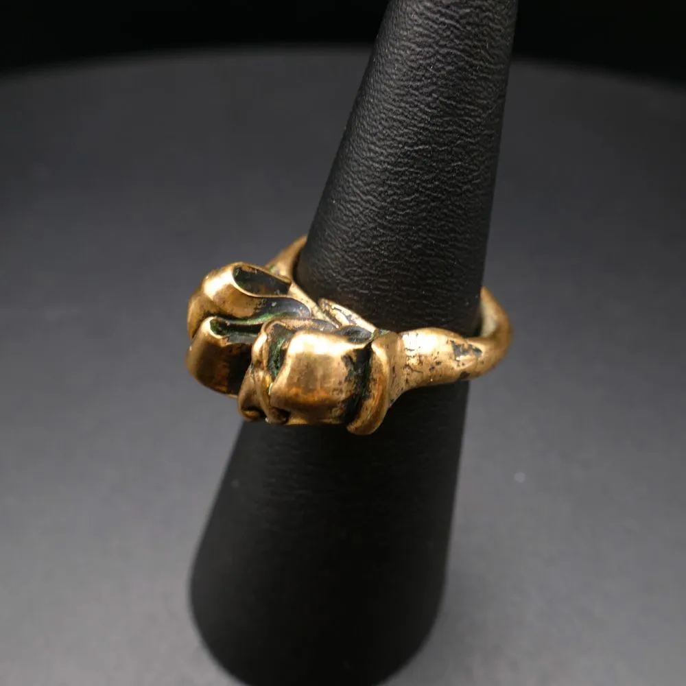 Finsk vintage designer ring i bronze 