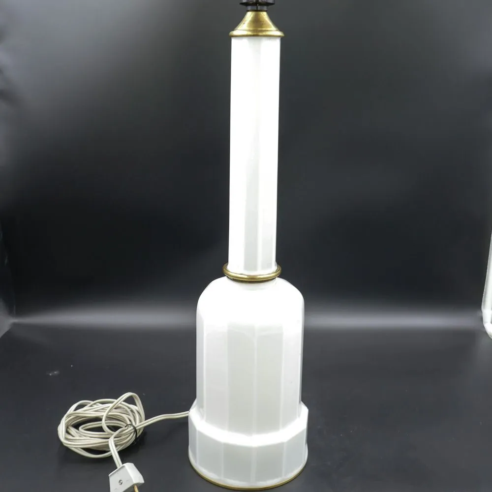 Ekstra stor Heiberg lampe i hvid opaline glas