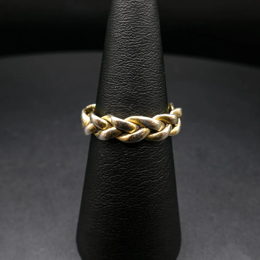 Forgyldt vintage Jane Kønig ring