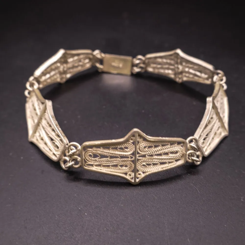 Vintage armlænke i filigran mønster 