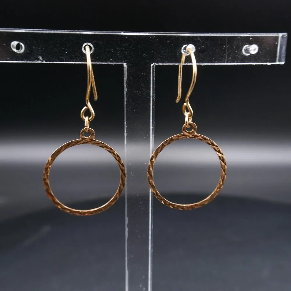 Vintage øreringe i guld fra Erling Nilausen 