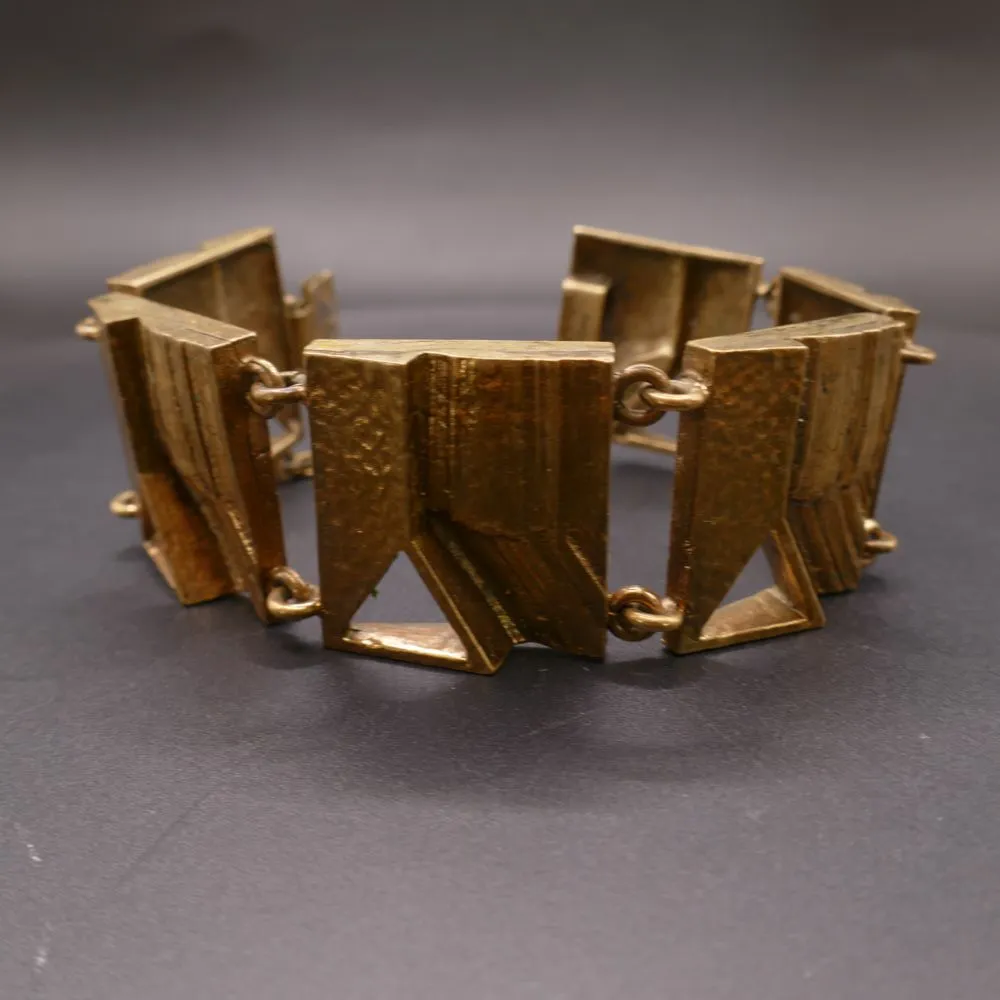 Vintage bronze armbånd fra K. S. Kultaseppä