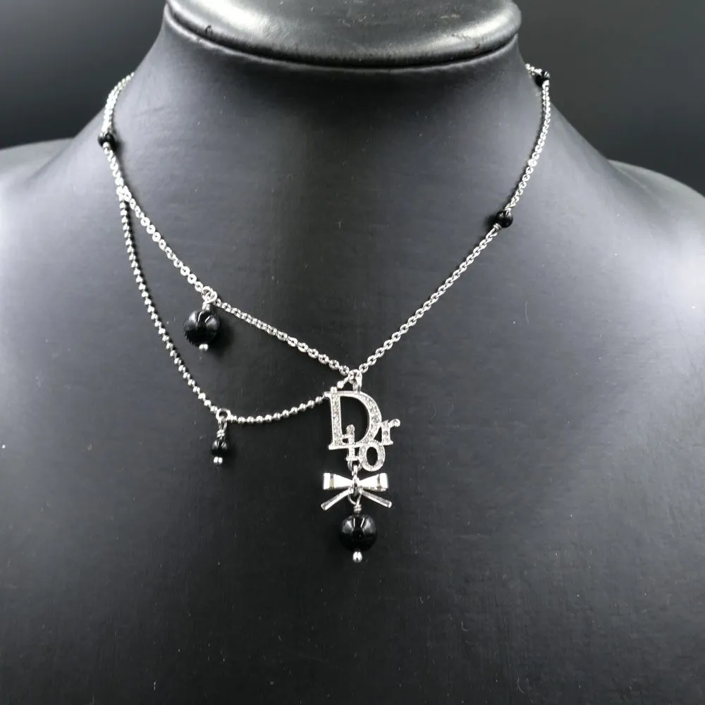 Vintage asymmetrisk Dior halskæde