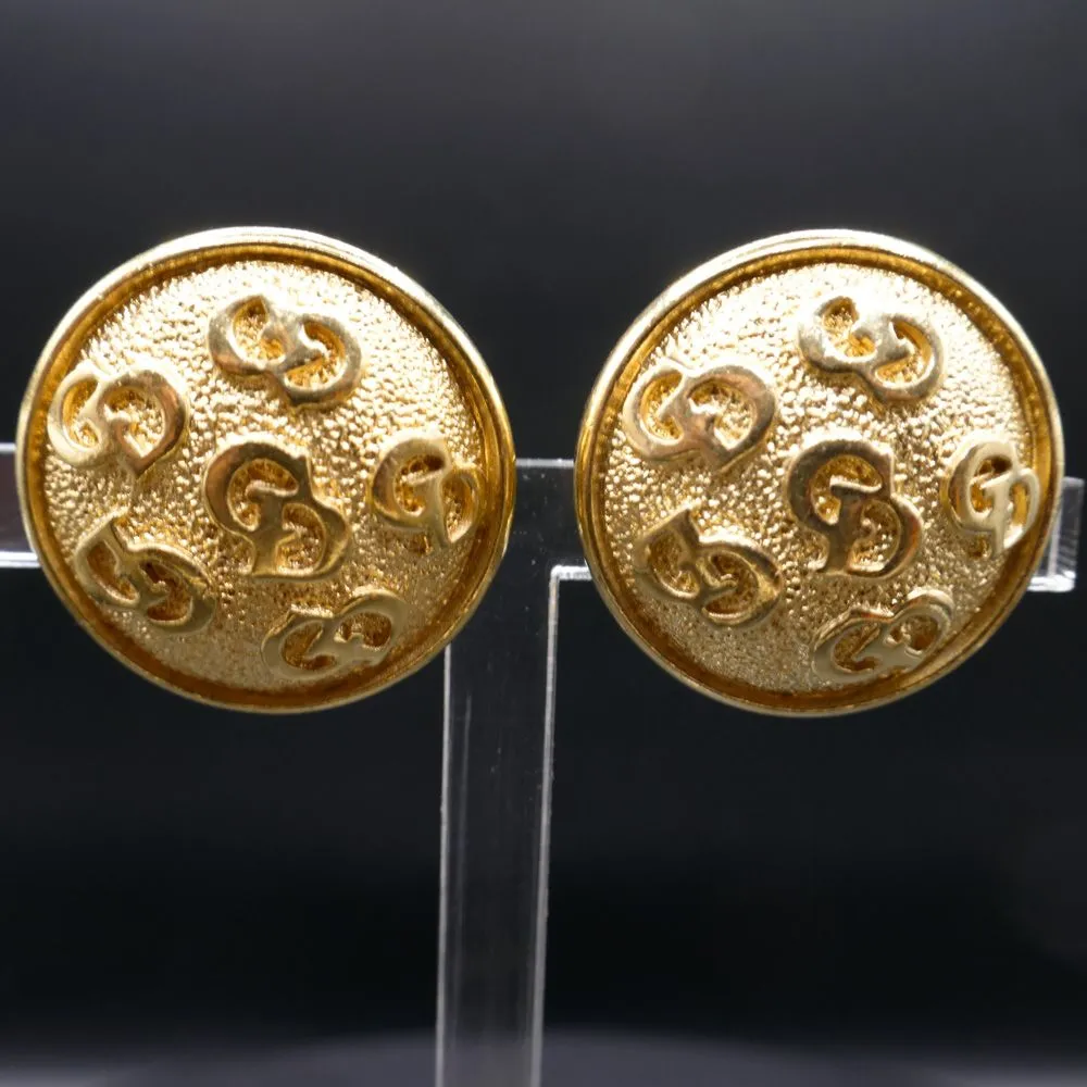 Originale vintage logo øreclips fra Christian Dior