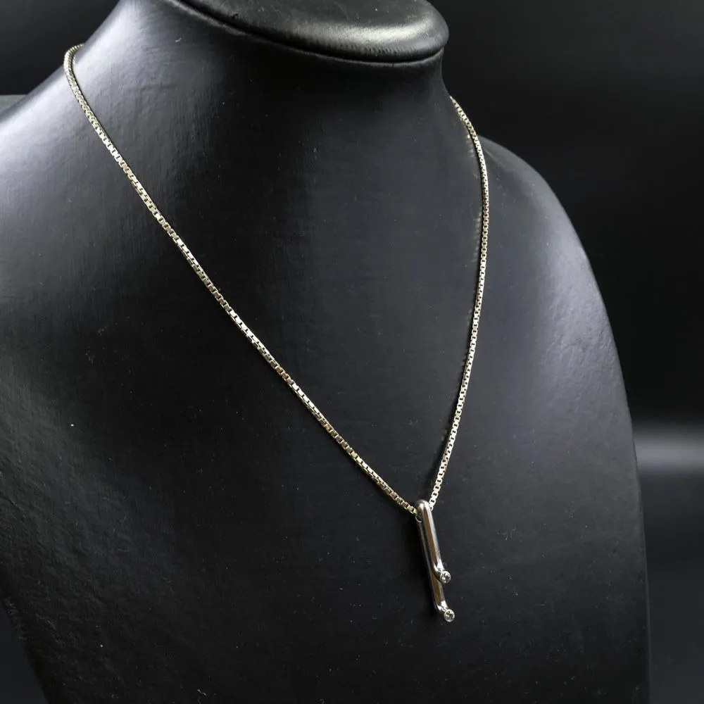 Hans Hansen vintage vedhæng i sølvkæde