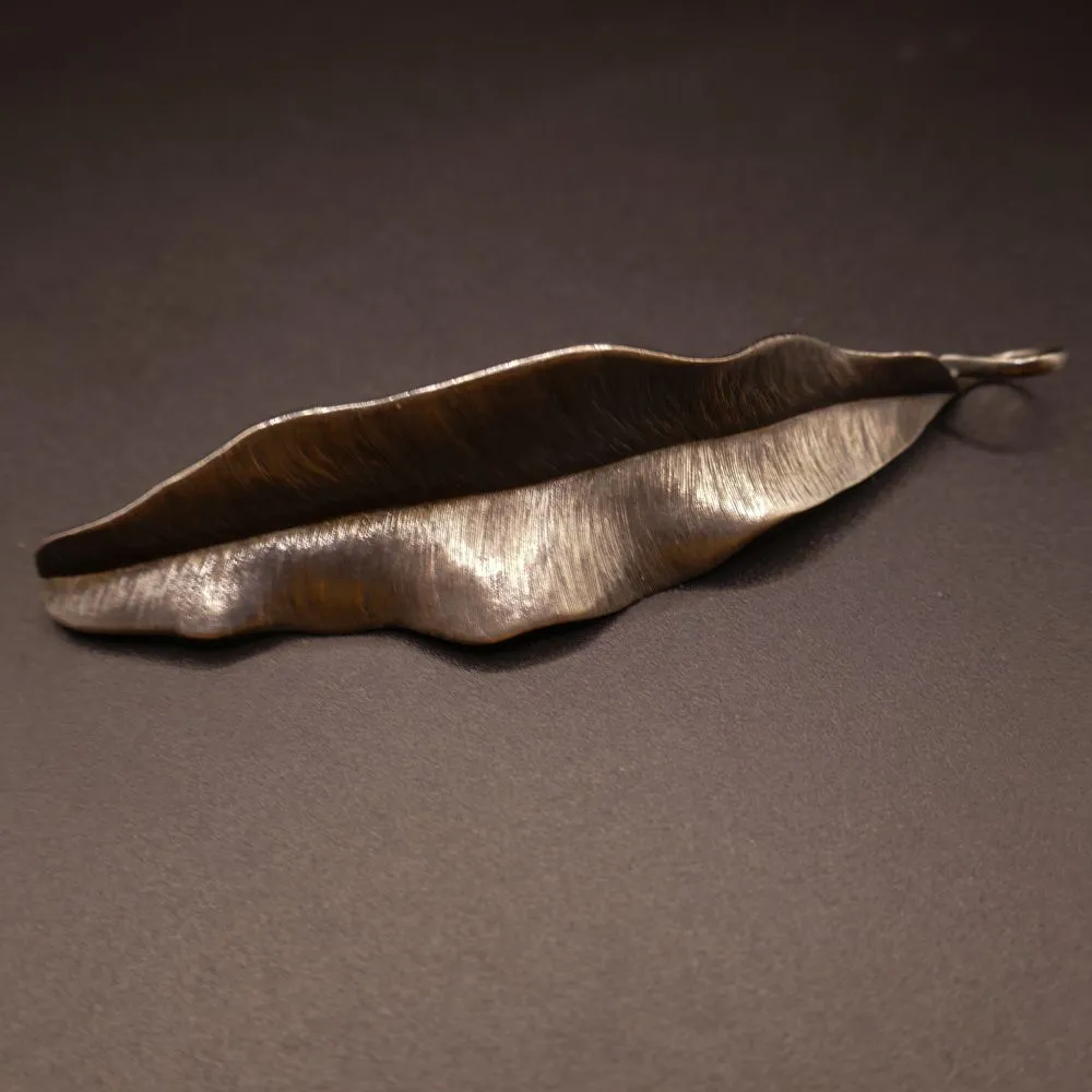 Ole Lynggaard stort bladvedhæng i sterling sølv