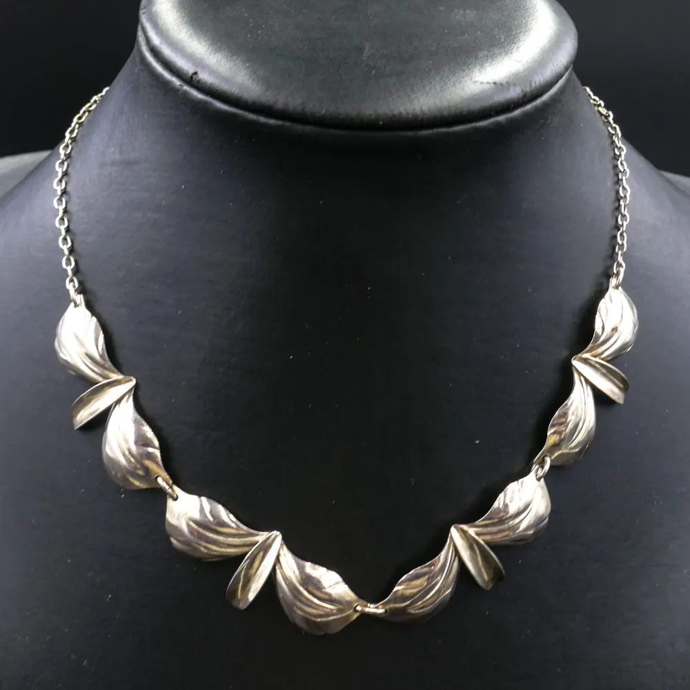 Vintage sølv halskæde fra N.E. From.